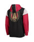 Men's Black Atlanta United Fc Highlight Reel Half-Zip Hoodie Windbreaker Jacket