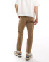 ASOS DESIGN classic rigid washed chino in brown