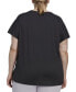 Plus Size Train Essentials V-Neck Short-Sleeve Tee