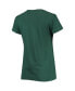 Women's Green Minnesota Wild Script Sweep Ultra Rival V-Neck T-shirt