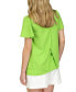 Women's Layered V-Neck Flutter-Sleeve Top