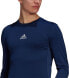 Adidas Koszulka adidas TECHFIT LS TOP GU7338 GU7338 granatowy S