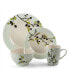 Retro Bloom 16 Piece Luxurious Stoneware Dinnerware Set