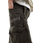 Alpha Jet cargo trousers in grey/black