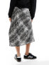 New Look satin midi skirt in snake print