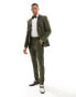 ASOS DESIGN skinny tuxedo suit trousers in green