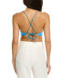 City Sleek Strappy Top Women's Blue M