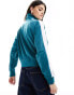 Tommy Jeans co-ord varsity track jacket in teal