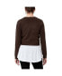 Sandy Detachable Nursing Knit Sweater Chocolate