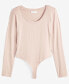 Women's Modal Long-Sleeve Bodysuit, Created for Macy's