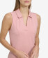 Women's Sleeveless Knit Polo Dress