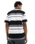 Aape By A Bathing Ape stripe short sleeve boxy fit t-shirt in multi