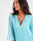 Women's Pleated Chiffon Flutter-Sleeve Top, XS-4X, Created for Macy's