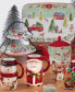 Joy of Christmas 18 oz 3-D Santa Mugs Set of 4