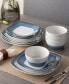 Colorscapes Layers 12 Piece Square Dinnerware Set