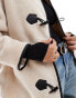 ONLY faux fur duffle coat in cream