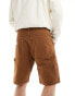 Lee straight fit canvas carpenter shorts in brown