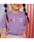 Little and Big Girls Dance Patch Short Sleeve T-Shirt