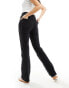 Stradivarius STR comfort fit straight leg jean in black