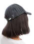 My Accessories pinstripe baseball cap in grey