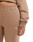 Kaiia logo wide leg joggers co-ord in caramel