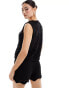 Vero Moda crochet knitted vest top co-ord in black