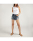 Boyfriend Mid Rise Americana Distressed Short