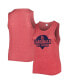 Women's Red St. Louis Cardinals Plus Size High Neck Tri-Blend Tank Top