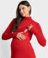 Women's Ribbed Maternity Dress