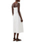 Womens Florida Sweetheart-Neck Strappy Dress