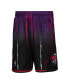 Men's Purple and Black Toronto Raptors 1998/99 Hardwood Classics Fadeaway Reload 3.0 Swingman Shorts