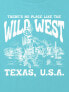 Kids Wild West Texas Graphic Boxy Crop Tee