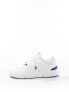 ON The Roger Spin trainers in white and blue