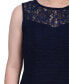 Women's Novelty Knit and Lace Dress, 2 Piece Set