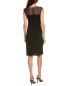 Tash + Sophie Scuba Sheath Dress Women's Black Xl