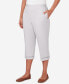 Women's Charleston Lace Inset Twill Capri Pants