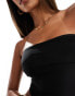 Kaiia slinky bandeau top in black