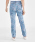 Women's High-Rise Straight-Leg Printed Jeans, Created for Macy's