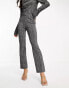 JDY trouser co-ord in black and silver glitter