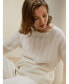 Women's Semi-Sheer Cable-knit Sweater