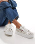 Levi's Tijuana trainers with all over floral print in white