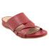 Softwalk Taraz S2320-601 Womens Red Extra Wide Leather Strap Sandals Shoes 6