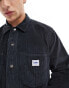 Lee unisex worker cord overshirt relaxed fit in charcoal