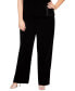 Plus Size High-Rise Pull-On Velvet Pants