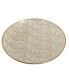 Mosaic Gold- Silver Tone Canape Plates Set of 6