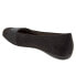 Trotters Samantha T1812-101 Womens Black Narrow Leather Ballet Flats Shoes