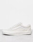 Vans Old Skool trainers in off white suede