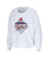 Women's White Florida Gators Diamond Long Sleeve Cropped T-shirt