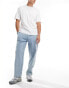 Pull&Bear carpenter cargo jeans in light blue