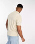 ONLY & SONS polo in washed beige